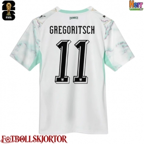 Österrike Michael Gregoritsch #11 Bortatröja VM 2026 Kortärmad